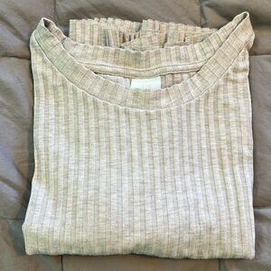 H&M Relaxed-fit crop top in ribbed jersey